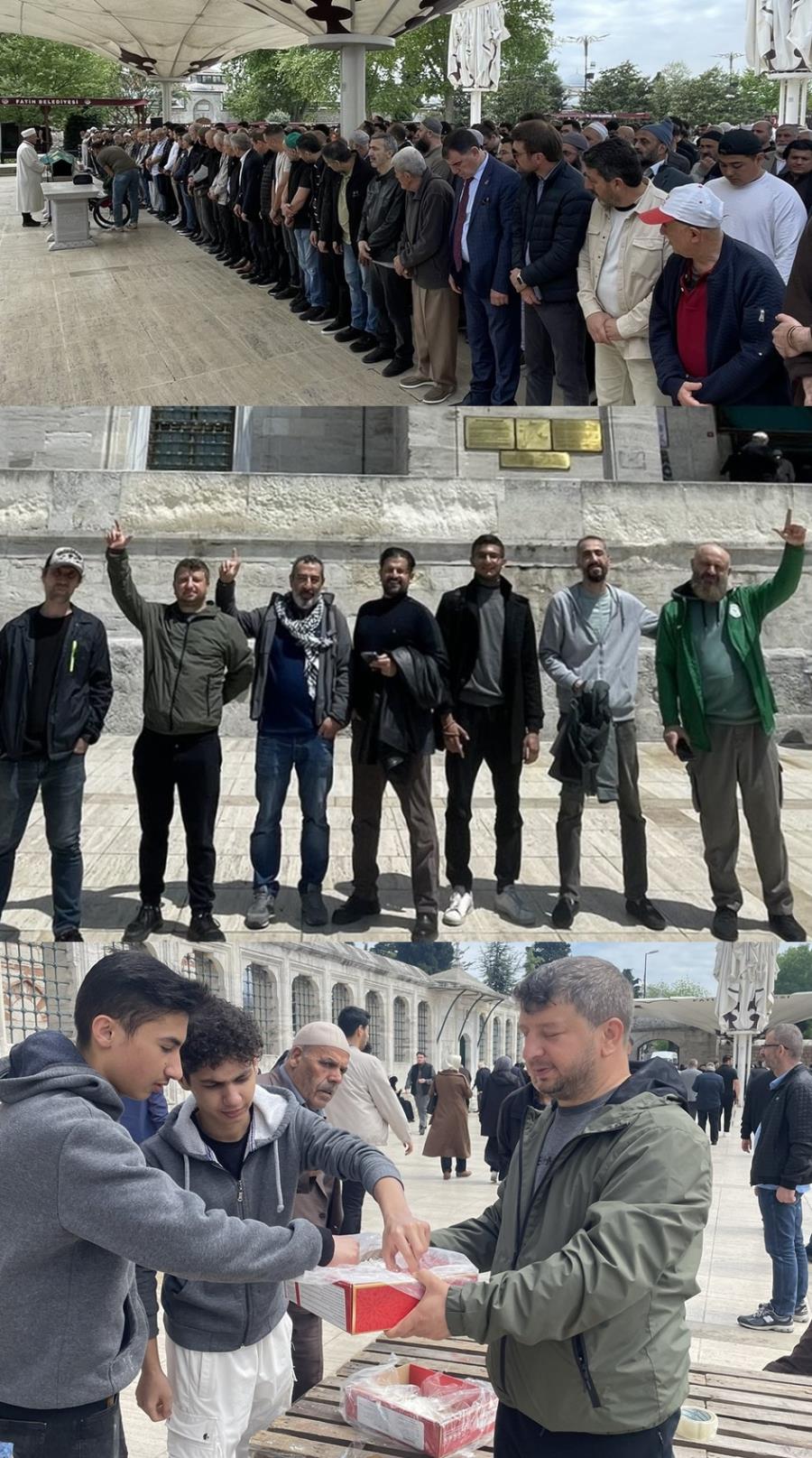 Kudüs Şehîdimiz Hasan Saklanan'ın Gıyabî Cenaze Namazına İştirak Ettik