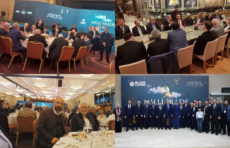 Millî İrade Paltformu İftarına İştirak Ettik